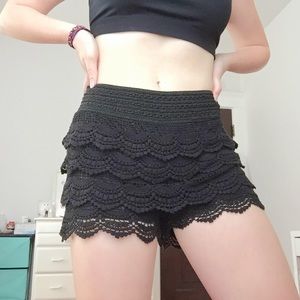 Love Culture black lace shorts🖤